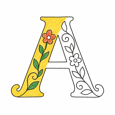 Alphabet coloring pages Alphabet coloring pages