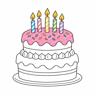 Cake coloring pages Cake coloring pages