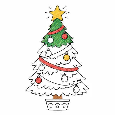 Christmas Tree coloring pages Christmas Tree coloring pages