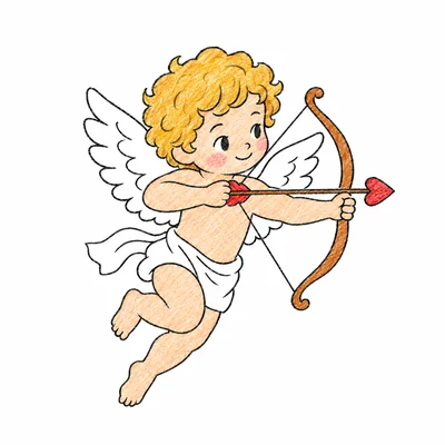 Cupid (Valentine's) coloring pages Cupid (Valentine's) coloring pages