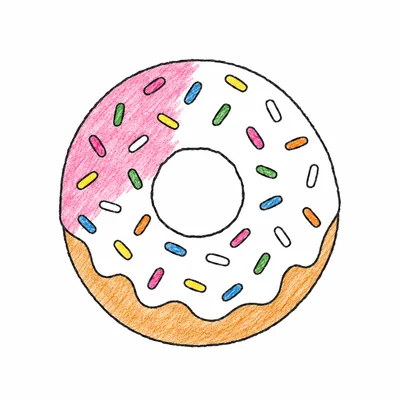 Donut coloring pages Donut coloring pages