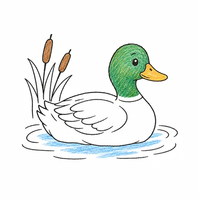 Duck coloring pages Duck coloring pages
