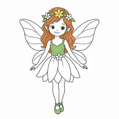 Fairy coloring pages Fairy coloring pages