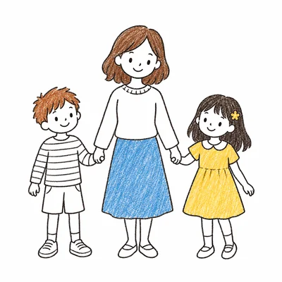 Family coloring pages Family coloring pages