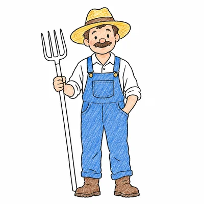 Farmer coloring pages Farmer coloring pages