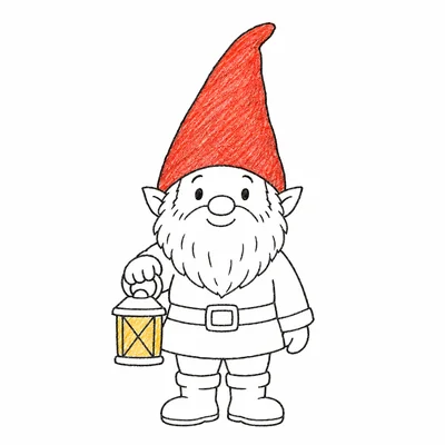 Gnome coloring pages Gnome coloring pages