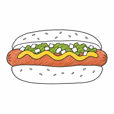 Hot Dog coloring pages Hot Dog coloring pages
