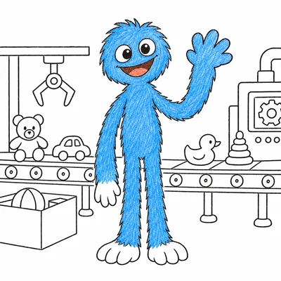 Huggy Wuggy (Poppy Playtime) coloring pages Huggy Wuggy (Poppy Playtime) coloring pages