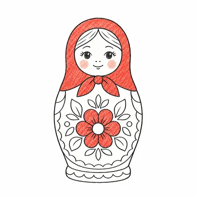 Matryoshka Dolls coloring pages Matryoshka Dolls coloring pages