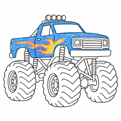 Monster Trucks coloring pages Monster Trucks coloring pages