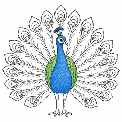 Peacock coloring pages Peacock coloring pages