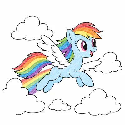 Rainbow Dash (MLP) coloring pages Rainbow Dash (MLP) coloring pages