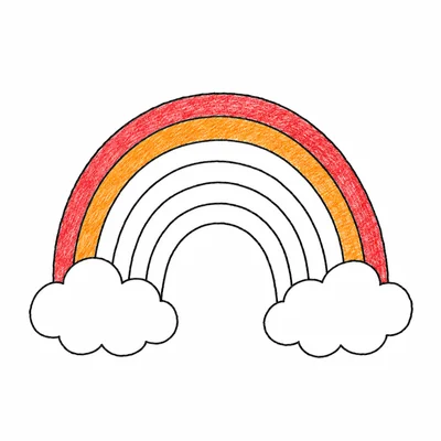Rainbow coloring pages Rainbow coloring pages