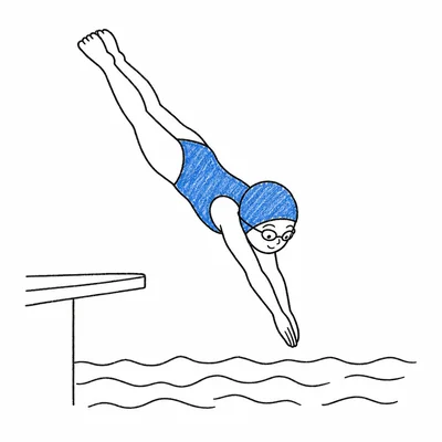 Swimming coloring pages Swimming coloring pages