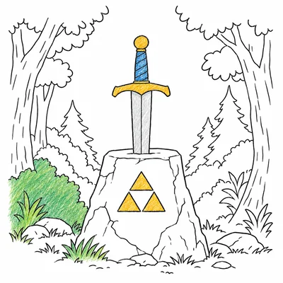 The Legend of Zelda coloring pages The Legend of Zelda coloring pages