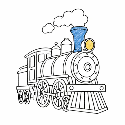 Trains coloring pages Trains coloring pages