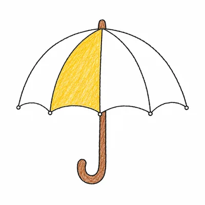 Umbrella coloring pages Umbrella coloring pages