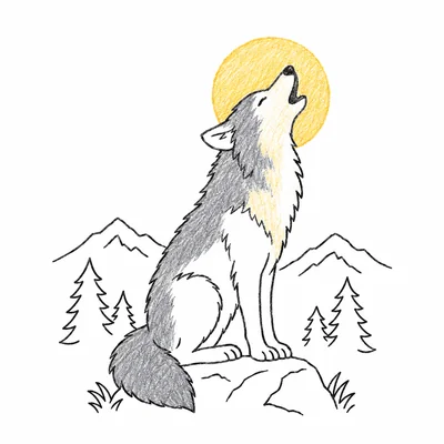 Wolves coloring pages Wolves coloring pages
