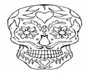 adulte tatoo skull eyes flowers