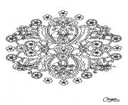 adult flowers mandala