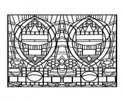 adult stained glass de l apparition bleue edegem square version