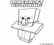 minecraft coloring kids simple