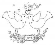 two dove valentine 5537