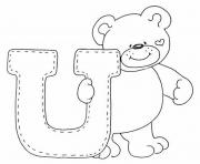 cute bear alphabet s freea3a4