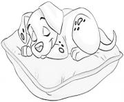 cute sleeping dalmatian dbc6
