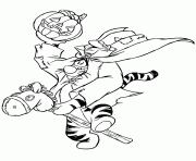 Printable halloween_tigger_as_headless_horseman_coloring_page coloring pages
