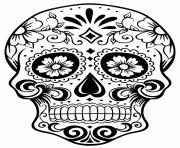 simple sugar skull