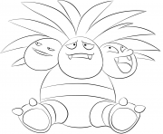 Printable 103 exeggutor pokemon coloring pages