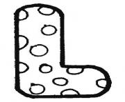 Printable bubble letter l coloring pages