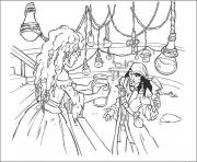 princess gives jack some water pirates of the caribbean