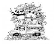 Printable adult doodle art doodling 9 coloring pages