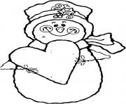 heart and snowman s to print a1c1