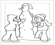 creating a snowman in winter s2b0b