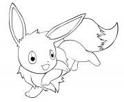 cute eevee pokemon coloring pages
