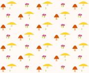 printable nursery mushroom pattern paper wrapping