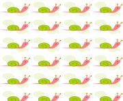 snail printable wrapping paper color