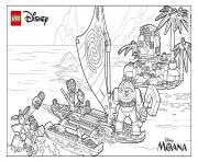 Printable LEGO Moanas Ocean Adventure coloring pages