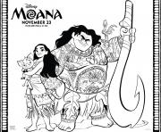 Printable moana disney moana maui pet pig coloring pages
