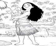 Printable princess moana disney coloring pages