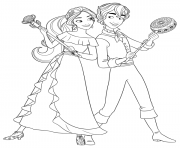 Princess Elena and Mateo disney princess
