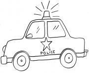 police car draw kid