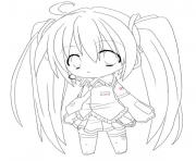 chibi anime girl s to print 6204