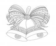 adult christmas bells zentangle