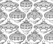 Printable christmas adult ball adult coloring pages