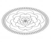 A mandala rose a4