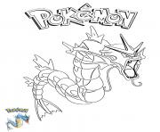 Printable Gyarados Pokemon coloring pages